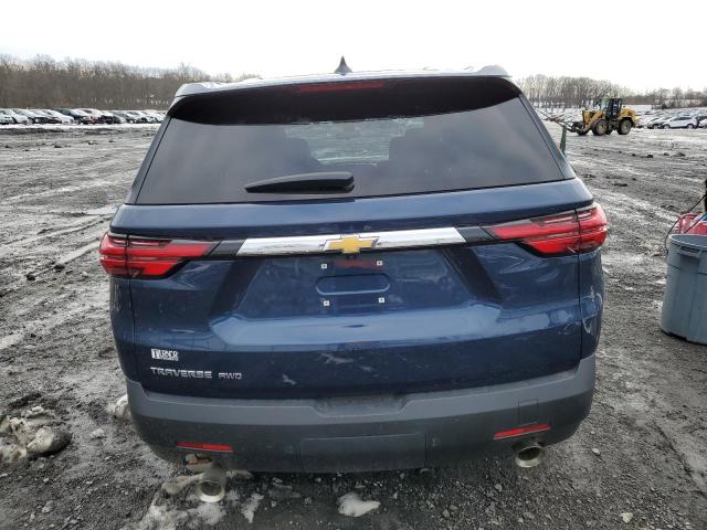 1GNEVFKW7NJ131432 - 2022 CHEVROLET TRAVERSE LS BLUE photo 6