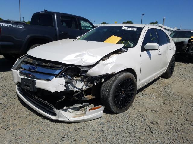 3FAHP0JG3CR265905 - 2012 FORD FUSION SEL WHITE photo 2