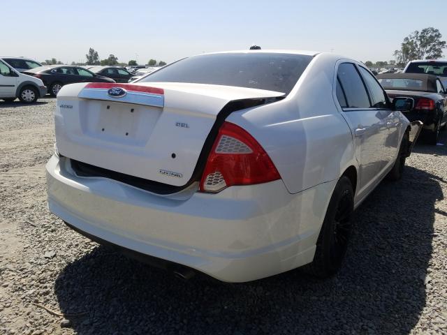 3FAHP0JG3CR265905 - 2012 FORD FUSION SEL WHITE photo 4