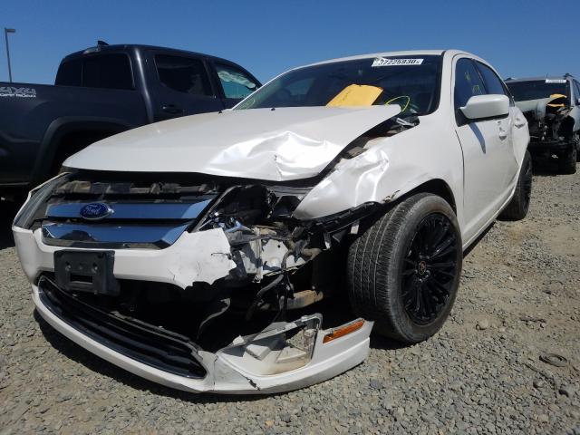 3FAHP0JG3CR265905 - 2012 FORD FUSION SEL WHITE photo 9