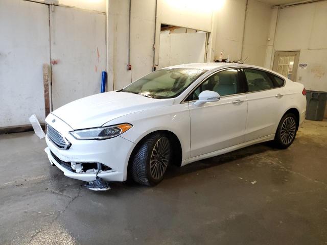 3FA6P0D95JR233698 - 2018 FORD FUSION TITANIUM/PLATINUM WHITE photo 1