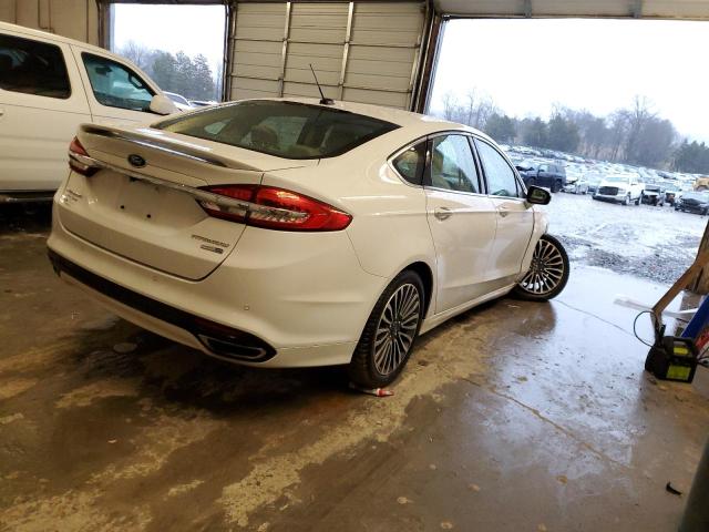 3FA6P0D95JR233698 - 2018 FORD FUSION TITANIUM/PLATINUM WHITE photo 3