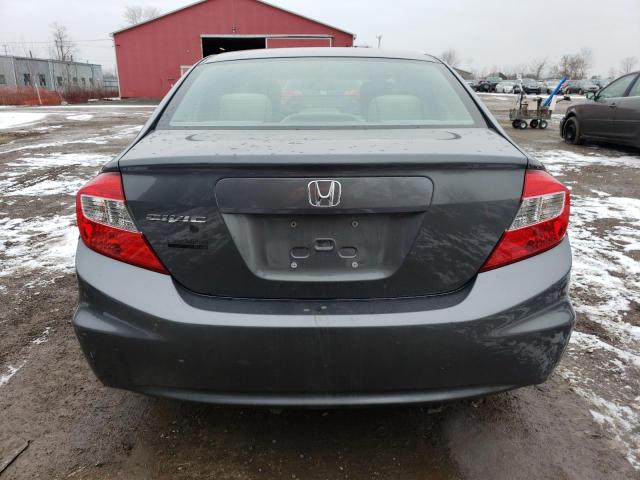 2HGFB2F54CH010910 - 2012 HONDA CIVIC LX CHARCOAL photo 6