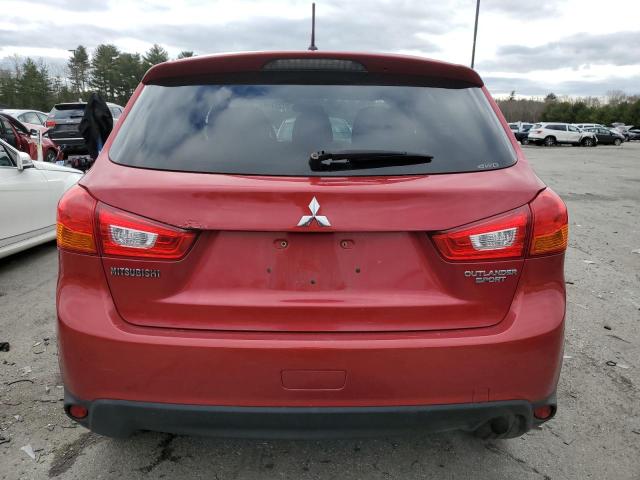 4A4AR3AU3FE010510 - 2015 MITSUBISHI OUTLANDER ES RED photo 6