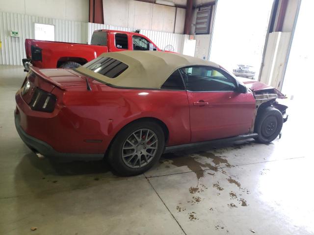 1ZVBP8EM7C5211442 - 2012 FORD MUSTANG RED photo 3