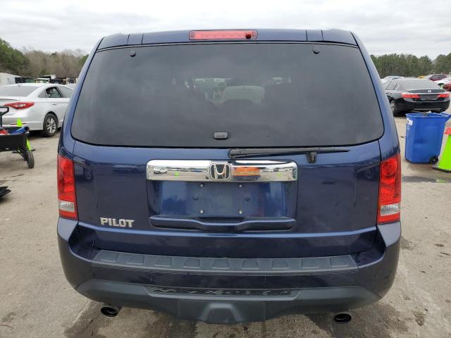 5FNYF3H79DB015401 - 2013 HONDA PILOT EXLN BLUE photo 6