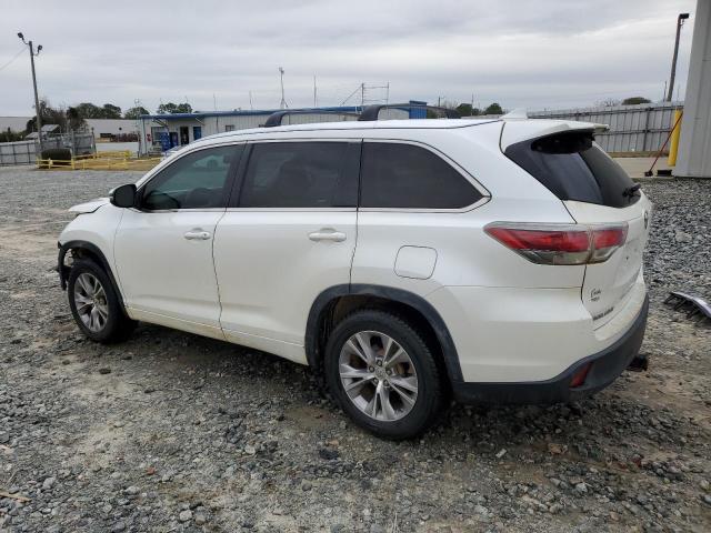 5TDKKRFH8FS087981 - 2015 TOYOTA HIGHLANDER XLE WHITE photo 2