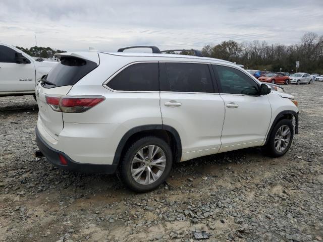 5TDKKRFH8FS087981 - 2015 TOYOTA HIGHLANDER XLE WHITE photo 3