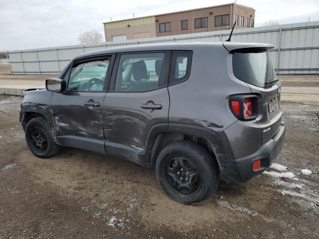 ZACCJBAT1GPE08929 - 2016 JEEP RENEGADE SPORT GRAY photo 2