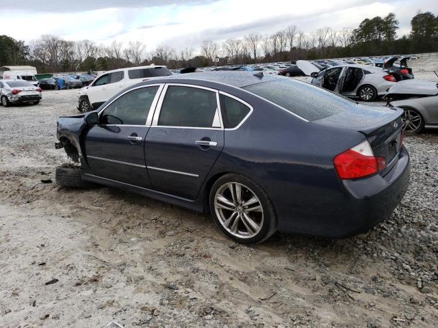 JNKBY01E78M500879 - 2008 INFINITI M45 BASE BLUE photo 2