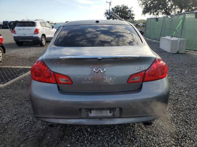 JN1CV6AP6AM400722 - 2010 INFINITI G37 BASE GRAY photo 6