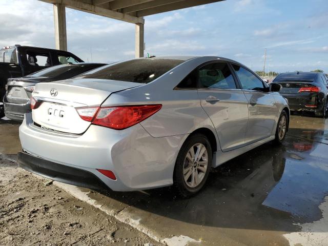 5NPEB4AC0EH927560 - 2014 HYUNDAI SONATA GLS BLUE photo 3