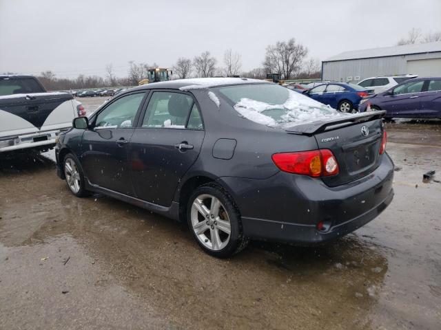 1NXBE40E79Z029963 - 2009 TOYOTA COROLLA XRS GRAY photo 2