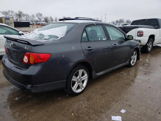 1NXBE40E79Z029963 - 2009 TOYOTA COROLLA XRS GRAY photo 3