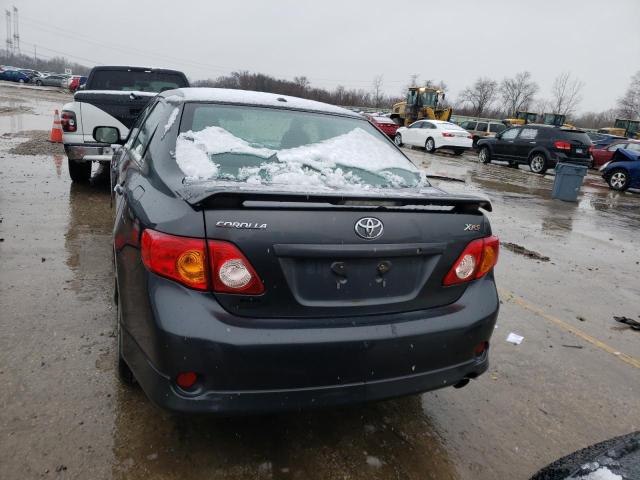 1NXBE40E79Z029963 - 2009 TOYOTA COROLLA XRS GRAY photo 6