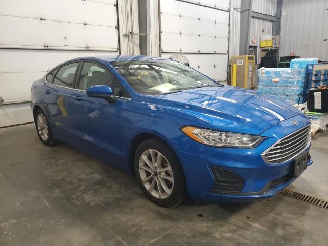 3FA6P0HDXKR151305 - 2019 FORD FUSION SE BLUE photo 4