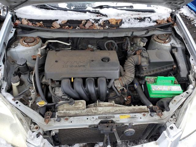 2T1KR32E85C488202 - 2005 TOYOTA COROLLA MA XR SILVER photo 11