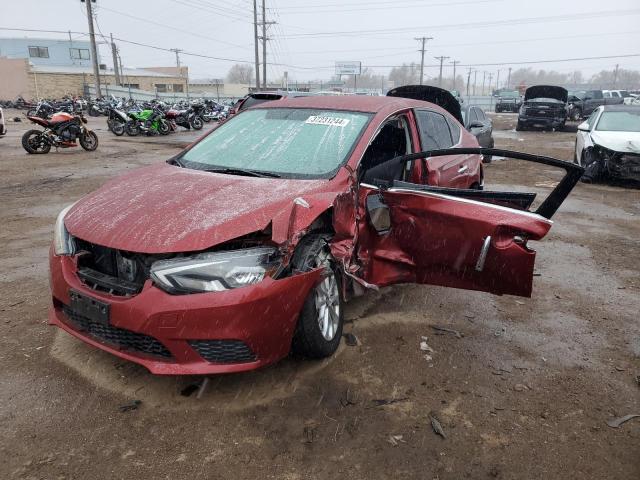 3N1AB7AP0GY261747 - 2016 NISSAN SENTRA S RED photo 1