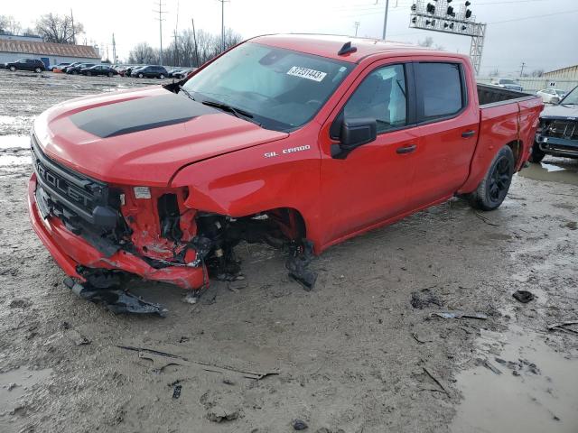 1GCPDBEK6NZ507125 - 2022 CHEVROLET SILVERADO K1500 CUSTOM RED photo 1