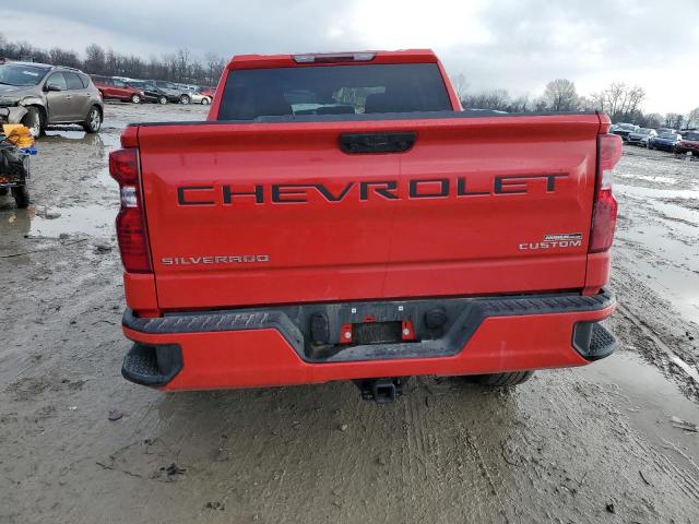 1GCPDBEK6NZ507125 - 2022 CHEVROLET SILVERADO K1500 CUSTOM RED photo 6