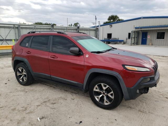 1C4PJMBS4EW174157 - 2014 JEEP CHEROKEE TRAILHAWK RED photo 4