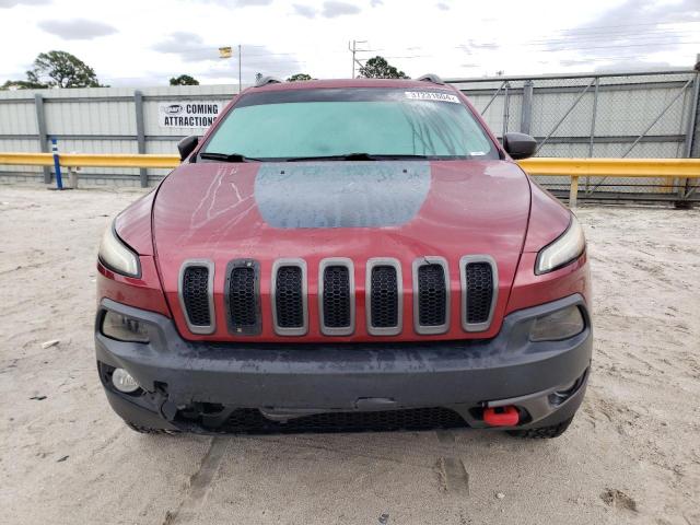 1C4PJMBS4EW174157 - 2014 JEEP CHEROKEE TRAILHAWK RED photo 5