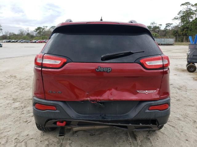 1C4PJMBS4EW174157 - 2014 JEEP CHEROKEE TRAILHAWK RED photo 6
