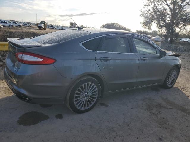 3FA6P0D92ER372077 - 2014 FORD FUSION TITANIUM GRAY photo 3