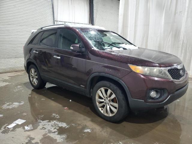 5XYKUDA29BG086944 - 2011 KIA SORENTO EX BURGUNDY photo 4