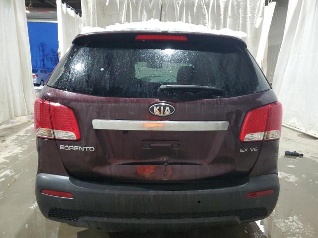 5XYKUDA29BG086944 - 2011 KIA SORENTO EX BURGUNDY photo 6