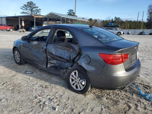 KNAFU4A26D5695208 - 2013 KIA FORTE EX GRAY photo 2