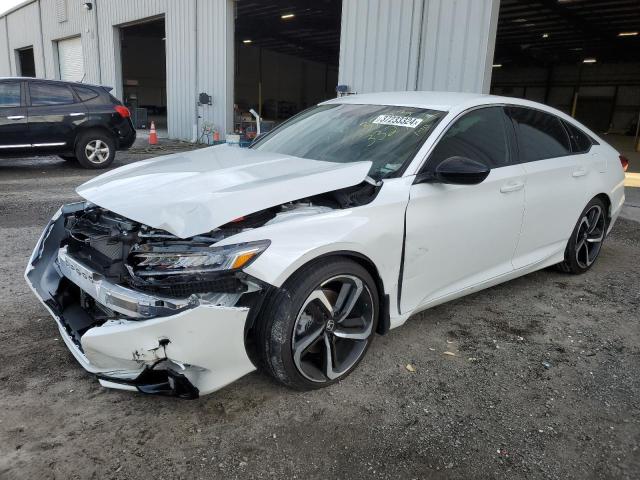 1HGCV1F38NA075893 - 2022 HONDA ACCORD SPORT WHITE photo 1