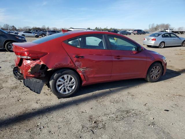 5NPD74LF7HH149332 - 2017 HYUNDAI ELANTRA SE RED photo 3