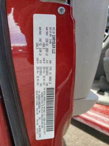 2A8HR54189R525604 - 2009 CHRYSLER TOWN & COU TOURING RED photo 14