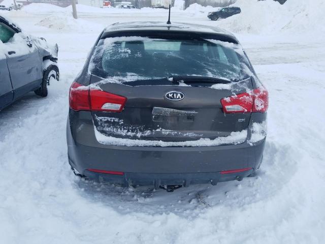 KNAFU5A20B5446650 - 2011 KIA FORTE EX GRAY photo 6