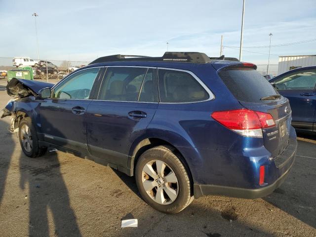 4S4BRCKC6B3441152 - 2011 SUBARU OUTBACK 2.5I LIMITED BLUE photo 2