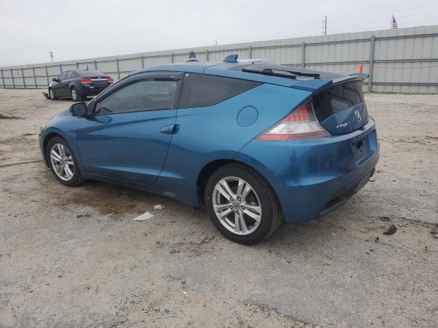 JHMZF1C64CS003907 - 2012 HONDA CR-Z EX BLUE photo 2