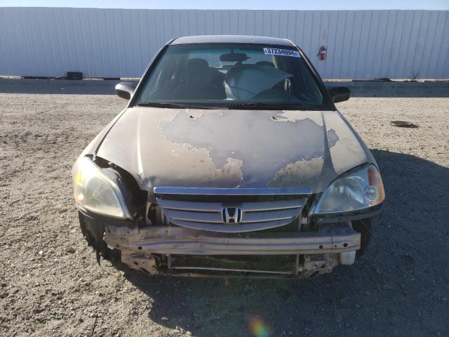 1HGES16602L078735 - 2002 HONDA CIVIC LX GOLD photo 5