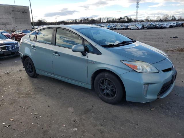 JTDKN3DU9E1806753 - 2014 TOYOTA PRIUS BLUE photo 4