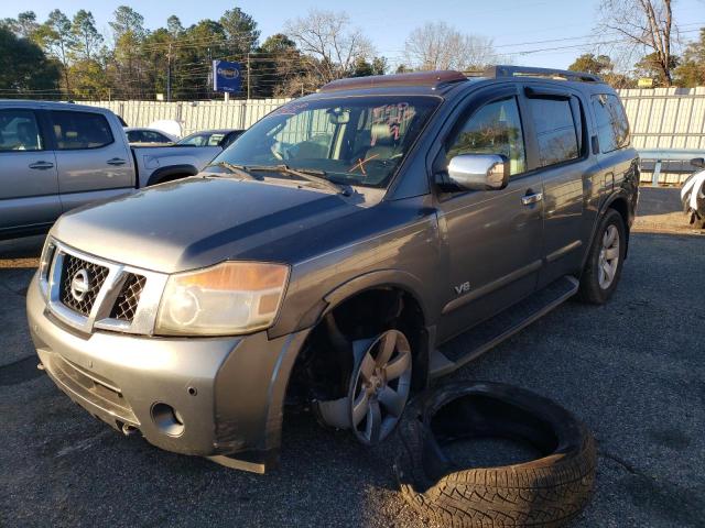 5N1AA08CX8N622115 - 2008 NISSAN ARMADA SE BLACK photo 1