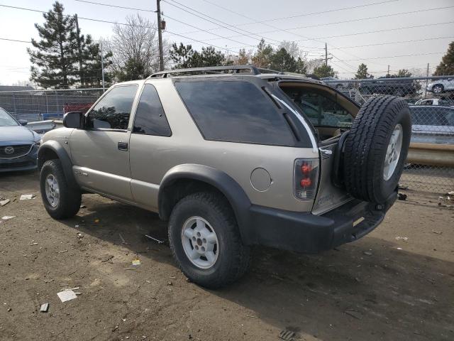 1GNCT18W9YK153292 - 2000 CHEVROLET BLAZER SILVER photo 2