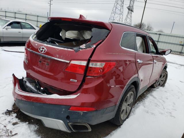 KM8SNDHF1DU003056 - 2013 HYUNDAI SANTA FE GLS RED photo 3