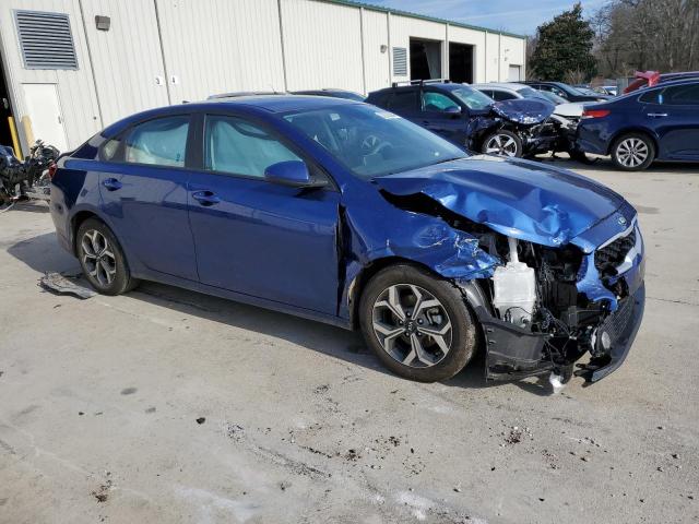 3KPF24AD1ME344883 - 2021 KIA FORTE FE BLUE photo 4