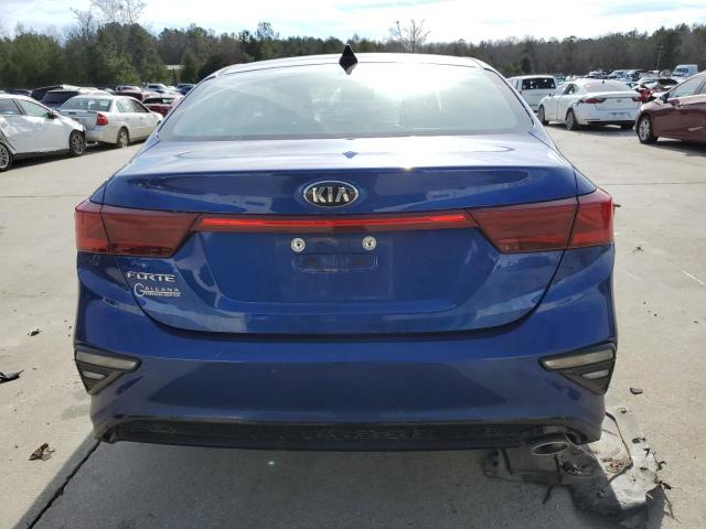 3KPF24AD1ME344883 - 2021 KIA FORTE FE BLUE photo 6