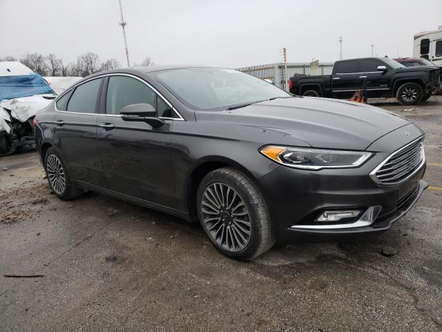 3FA6P0T9XHR256356 - 2017 FORD FUSION SE GRAY photo 4