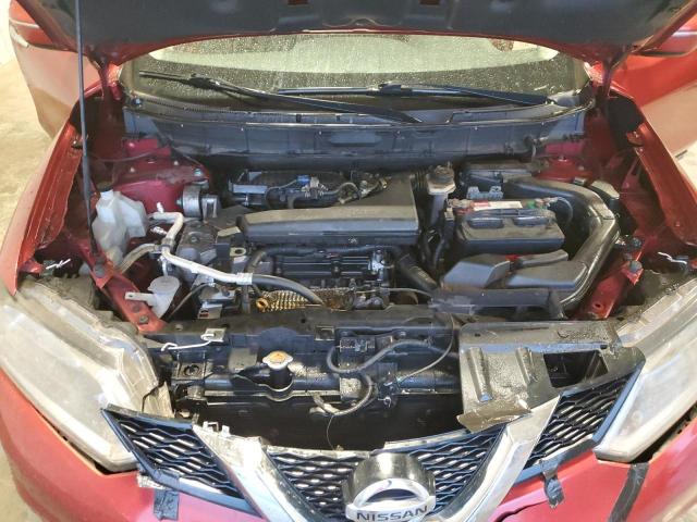 KNMAT2MT1FP581875 - 2015 NISSAN ROGUE S RED photo 12