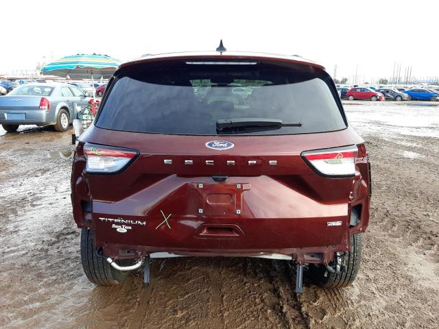 1FMCU0LZ6MUA79163 - 2021 FORD ESCAPE TITANIUM BURGUNDY photo 6