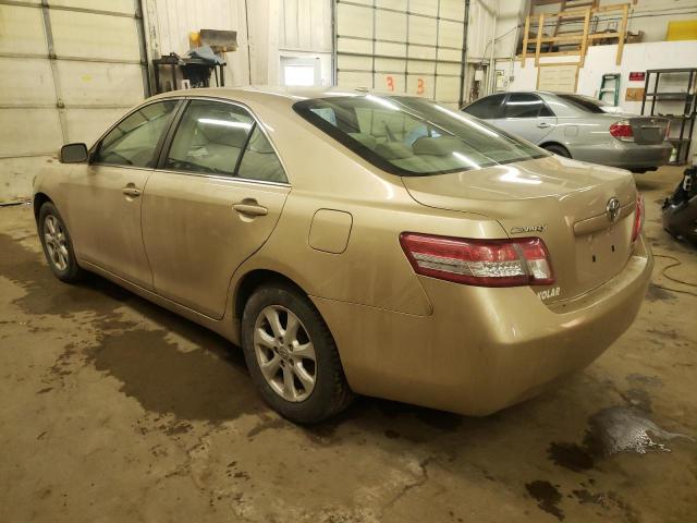 4T4BF3EK1BR121507 - 2011 TOYOTA CAMRY BASE GOLD photo 2