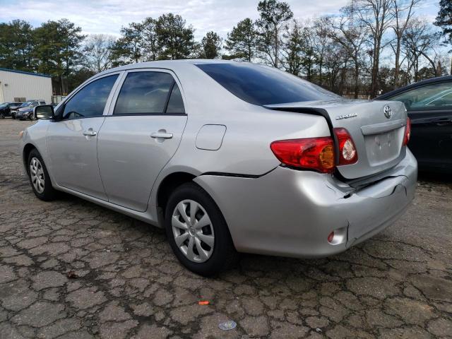 2T1BU4EE7AC271914 - 2010 TOYOTA COROLLA BASE SILVER photo 2