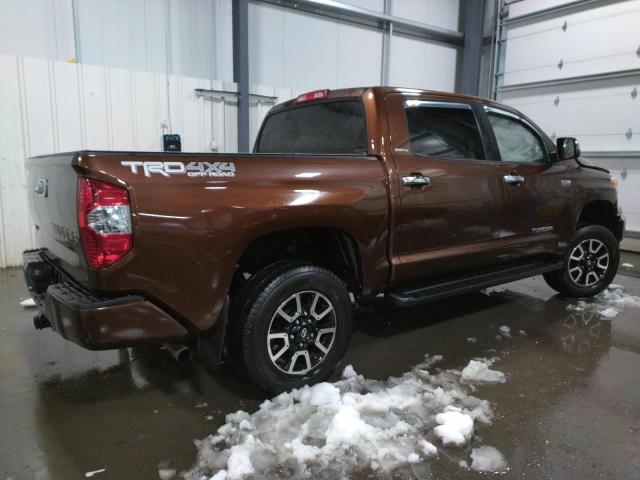 5TFHW5F1XEX411483 - 2014 TOYOTA TUNDRA CREWMAX LIMITED BROWN photo 3